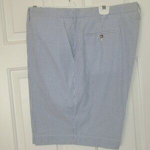 Polo by Ralph Lauren Mens Powder Blue Cotton Seersucker Short Pant NWOT-Size 42W
